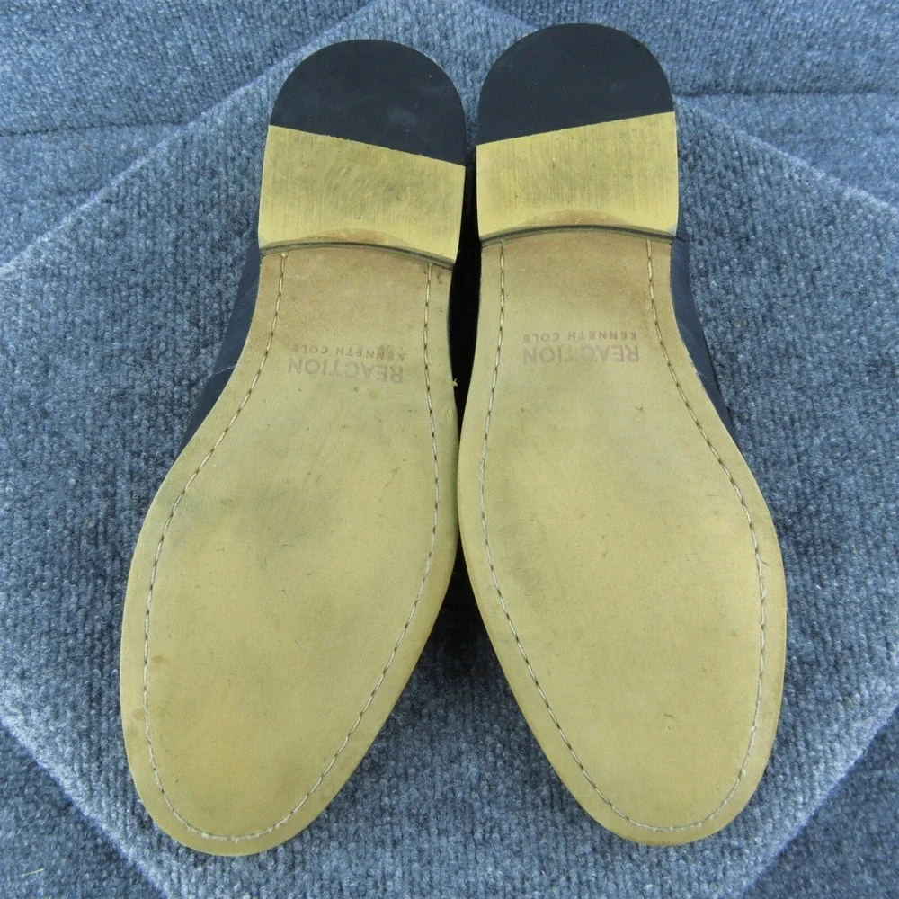 Kenneth Cole Reaction Crespo Horsebit Men Loafer Black Synthetic Slip On Sz‎ 9.5